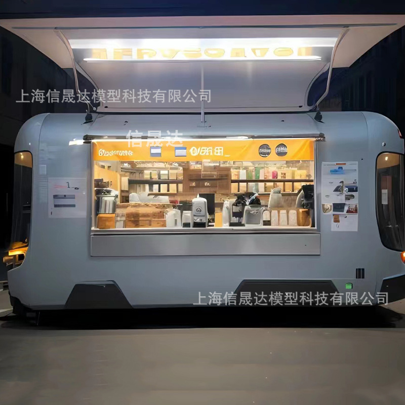 可移动商用美食小吃车 多功能冰激凌咖啡奶茶店车 网红打卡餐车