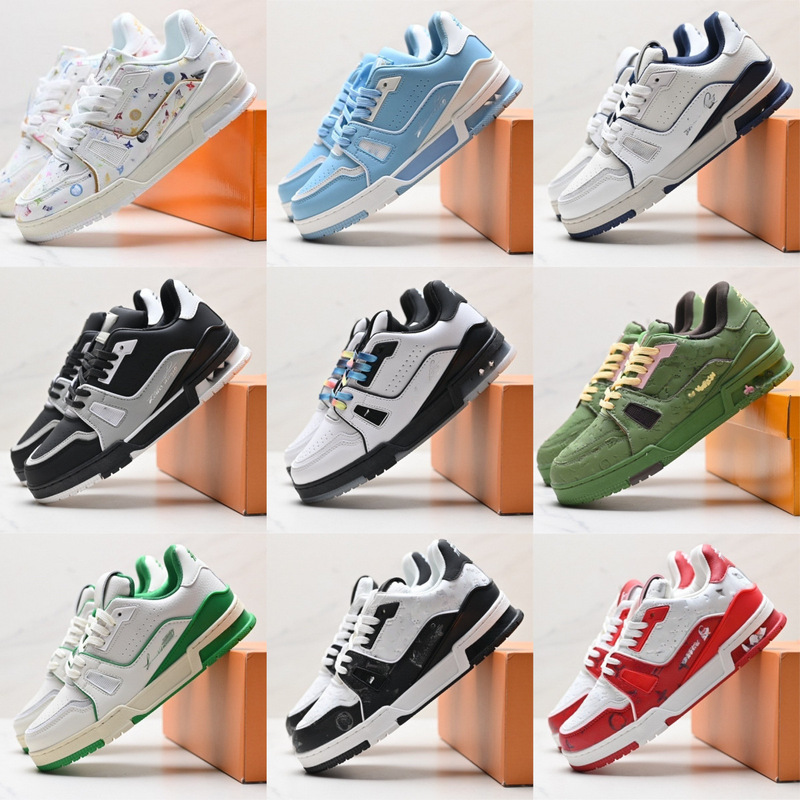 European Cross-Border Shoes White Cement Sneakers Couple Style Versatile Fashion Casual Shoes Old Flower Thick Sole Low-Top White Shoes