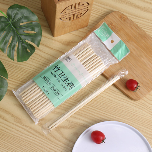 Disposable chopsticks round-tipped bamboo chopsticks takeout chopsticks for fast food and snacks convenient bamboo chopsticks for packing hygiene hot pot chopsticks