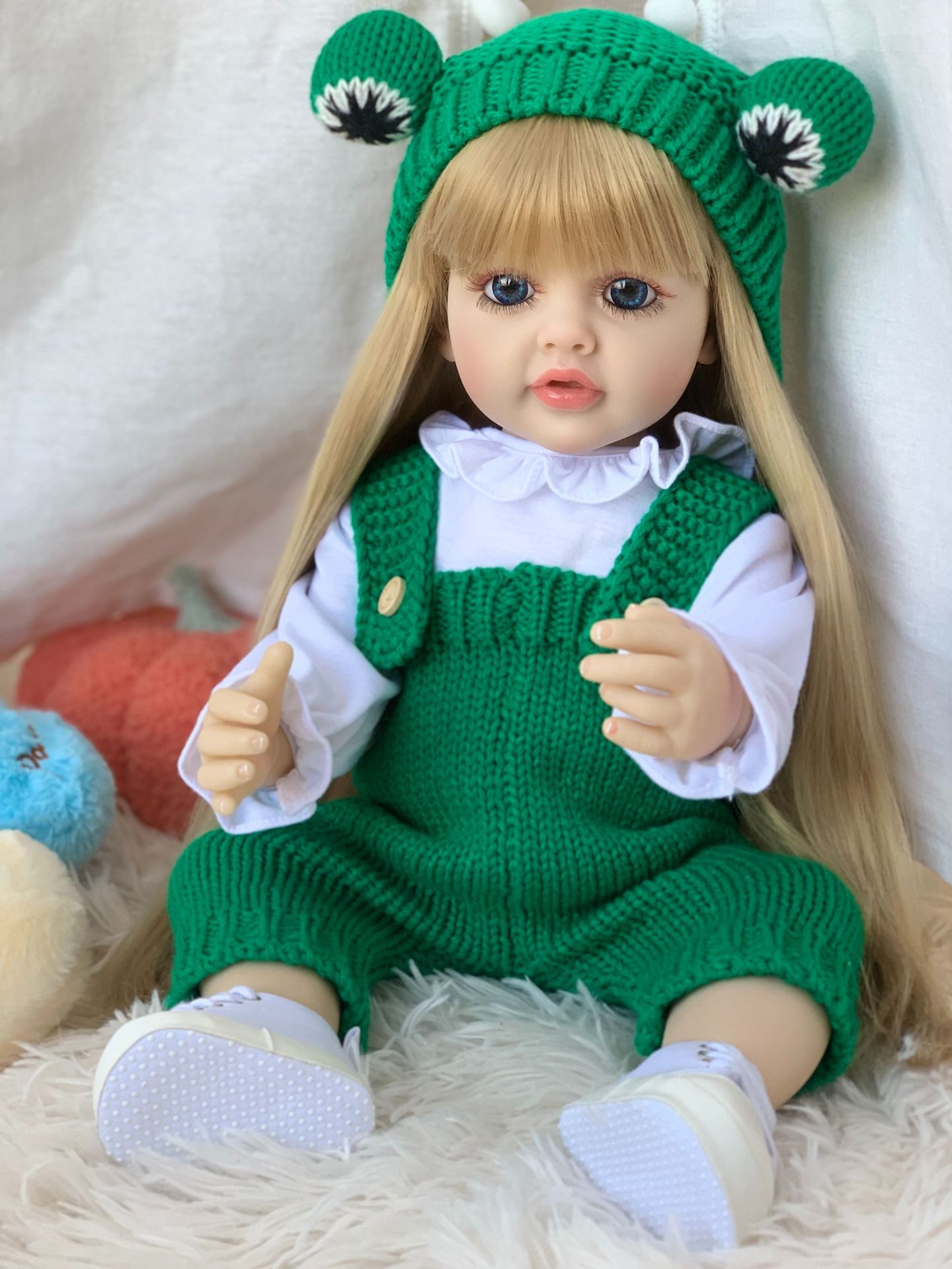Muñeca Reborn de Simulación de Bebé de 55 cm de Vinilo y Silicona para Niños