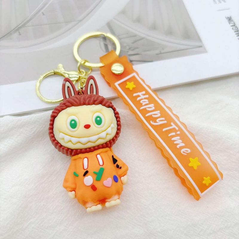 可爱labubu卡通公仔钥匙扣情侣七夕礼品车载挂饰小礼物学生挂件|undefined