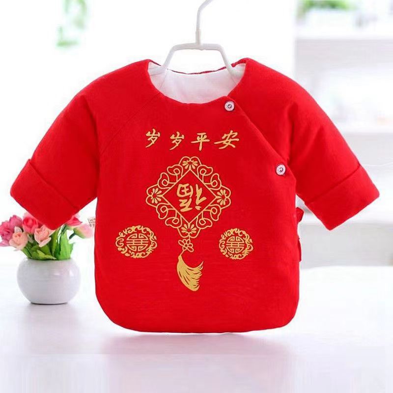 Nueva chaqueta acolchada de algodón para bebé engrosada chaqueta acolchada de algodón para niños y niñas de media espalda chaqueta acolchada de algodón para bebé entrega de una pieza