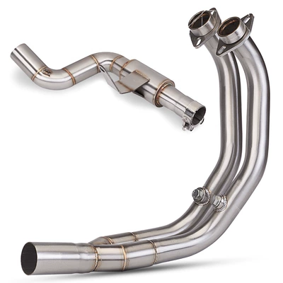 Motorcycle exhaust pipe | middle section muffler 51m