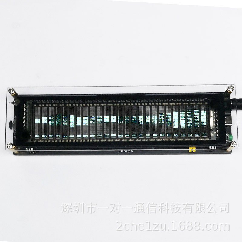 Pantalla de visualización de espectro de música VFD2515 5-12V de entrada con pastilla controlada por voz AIChE E menú original en inglés