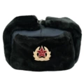 Blue Cloth 125g Black Velvet Wheat Ear Soviet Badge