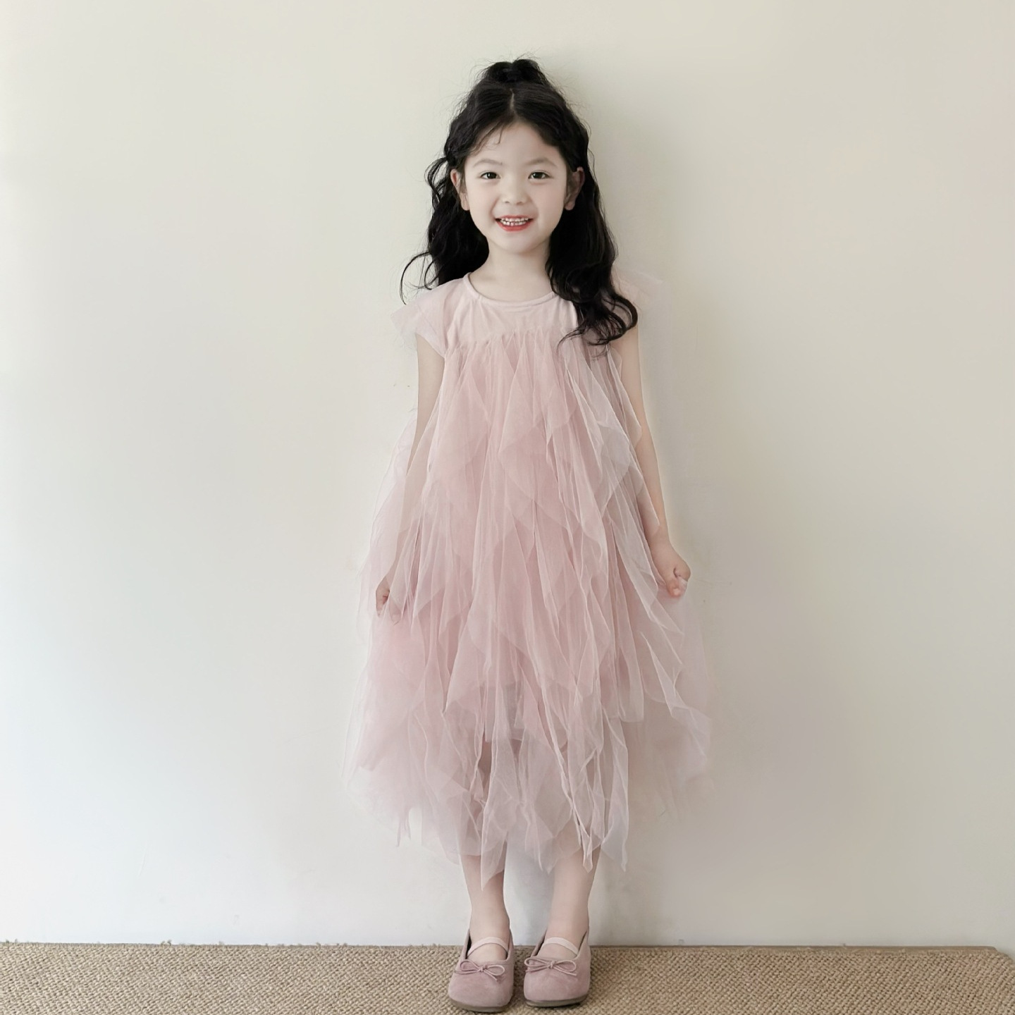 Children's Clothing Girls' Elegant Princess Dress 2025 Summer New Style Kidsren's Dress Baby Skirt Q499