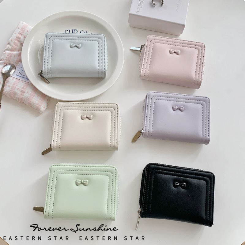 Bow 80% off 小銭入れ マルチカラー シンプル 韓国ファッション レディース財布 大容量 スポット財布 WALLET|undefined