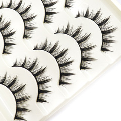 R9泰式整條濃密款小惡魔假睫毛黑梗一片式卷翹漫畫芭比眼大眼睫毛