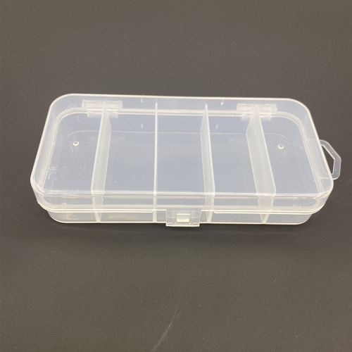 Luya bait box wholesale portable fishing gear storage box 2.5*6*13cm five-grid small bait box jewelry box bait box