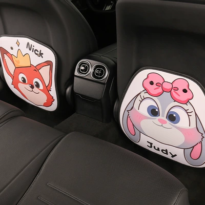 seasons universal cute cartoon high-end — Chair back anti-kick pad