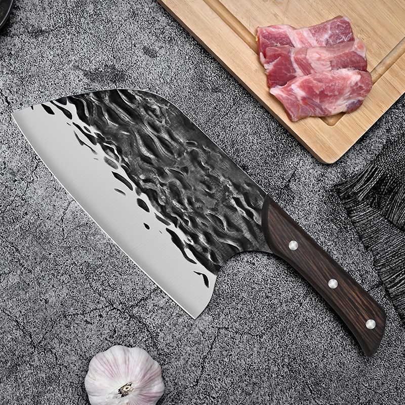 Hueso de corte de cuchillo de corte de pescado cuchillo de corte de huesos cuchillo de corte de verduras cuchillo de corte de carne de estilo antiguo martillo de corte de verduras cuchillo de cocina doméstico sin