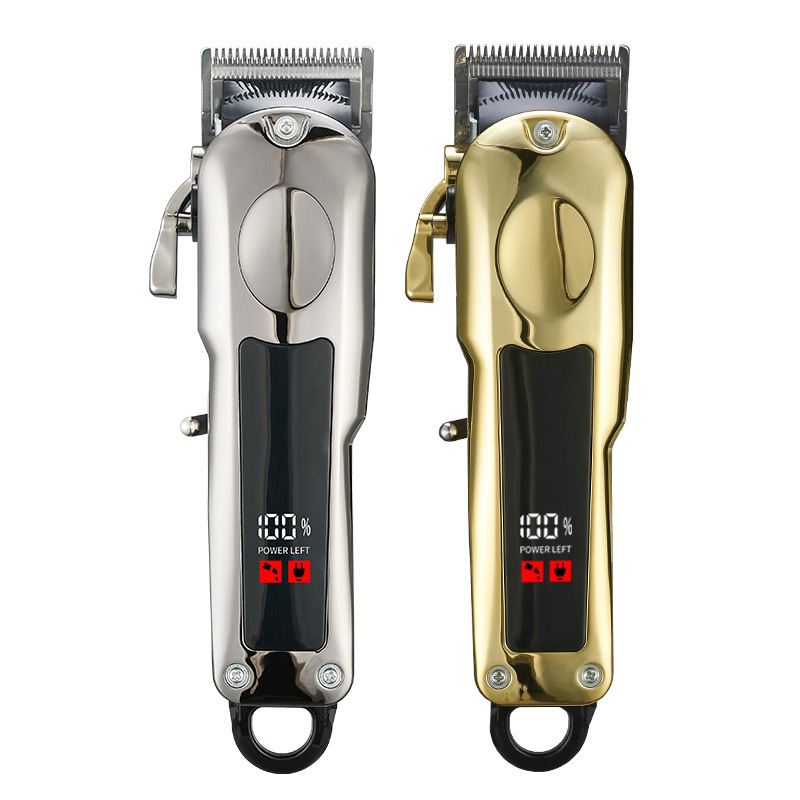 国境を越えた卸売 LCD デジタル ディスプレイ ハイパワー電気バリカン メンズ ホーム ヘアカット バリカン USB 充電式バリカン|undefined