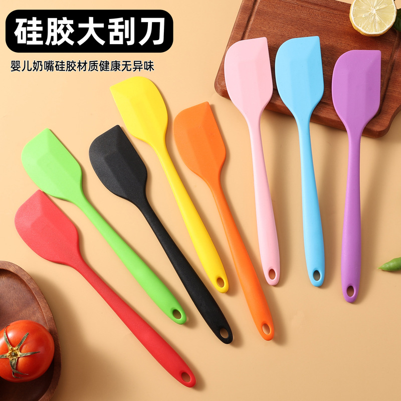 27CM一体式シリカゲルスクレーパー高温大型ケーキクリームナイフ焙煎ツールシャベルゴム焙煎|undefined