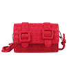 Small shoulder bag, woven fashionable small bag, lipstick, face blush, powder, internet celebrity, city style