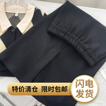 SJ00002黑色毛呢半身裙秋冬女新款高腰显瘦直筒裙子后开叉一步裙