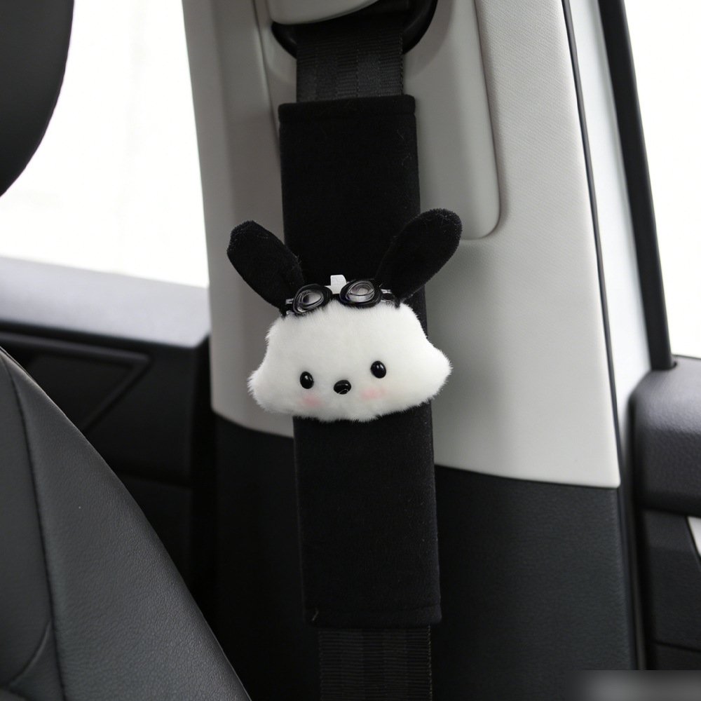 Cartoon muñeca de peluche coche caja de toallas de papel coche tipo colgante lindo perro Pacha bolsa de almacenamiento de decoración interior del automóvil viento fragante