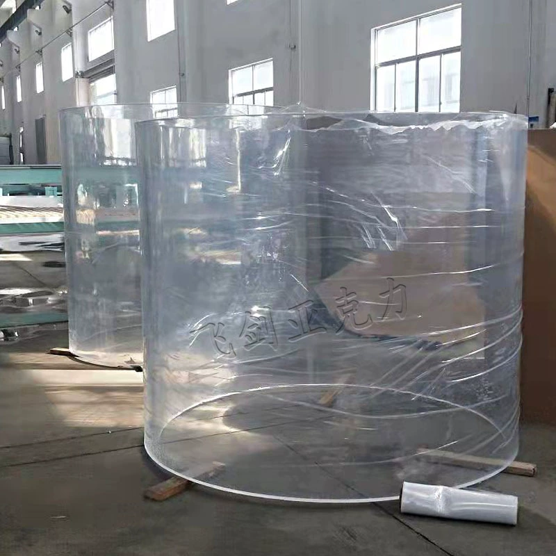 Acrylic marine aquarium, organic glass tunnel