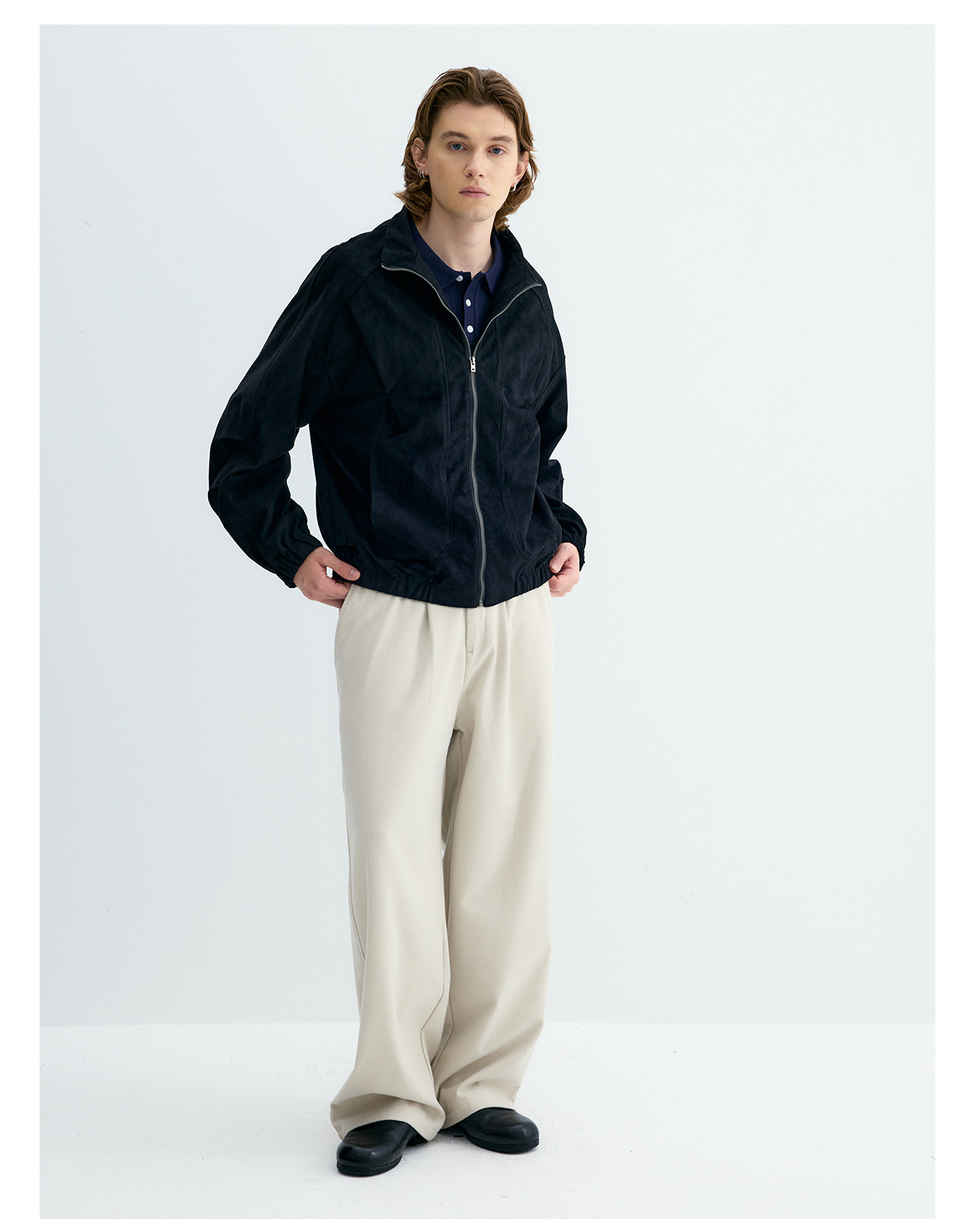 UNF Straight-Leg Drape Trousers