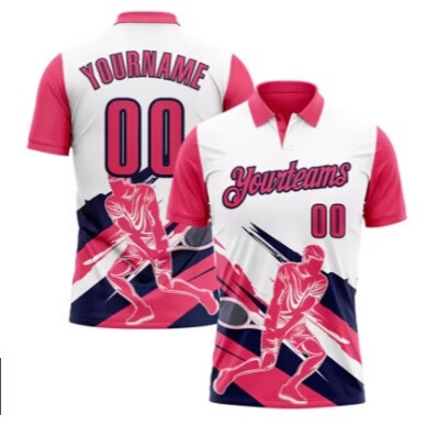 Foreign Trade Cross-Border 2025Nhl European and American New Rugby Shirt Team 3D Digital Printing Polo Shirt T-Shirt Short Sleeve