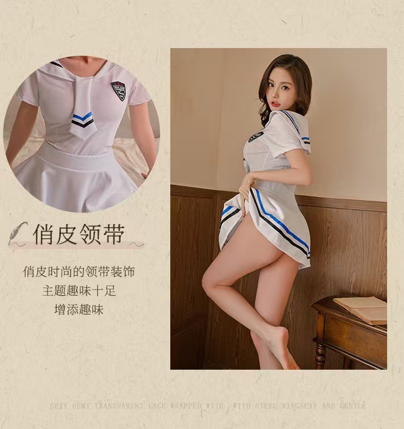 Japanese-Style Maid Student Uniform Costume Set, Cute Cosplay Outfit, Polyester, One Size — detail image 10