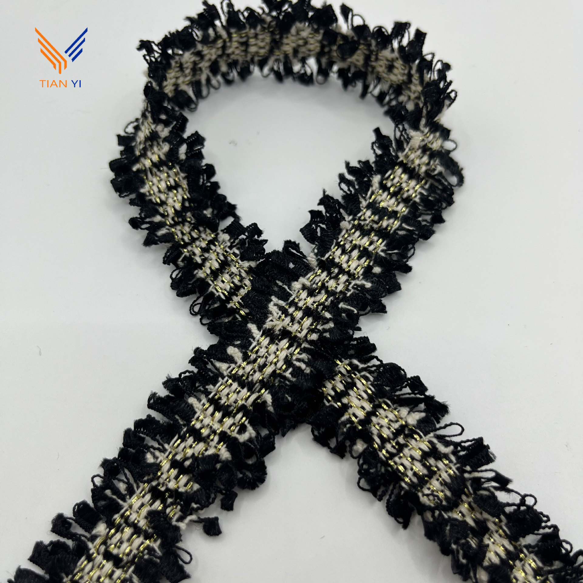 검정색 태슬 금사 * 2.5 cm