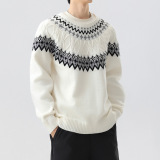 2026秋季复古费尔岛针织毛衣男女秋冬学院风高级感套头打底衫，男装针织衫/毛衣，星座614