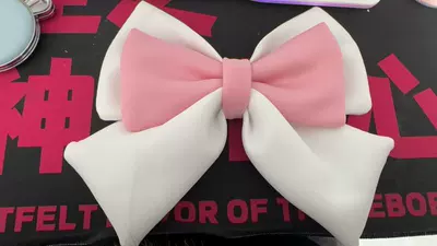 stock wholesale | Motosiklet dəbilqələri - big-white-and-small-pink-bow