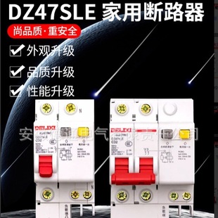 Delixi Leakage Protector DZ47SLE Leakage Protection 32a Household Circuit Breaker 16A Single Phase Air Opening 1P2P Type C
