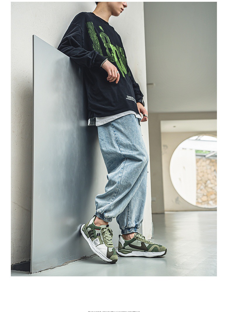 Scarpe da uomo, nuove scarpe da allenamento tedesche traspiranti in rete Fly-woven, scarpe da basket versatili alla moda con aumento dell'altezza interna, scarpe sportive casual da papà_voghion.com