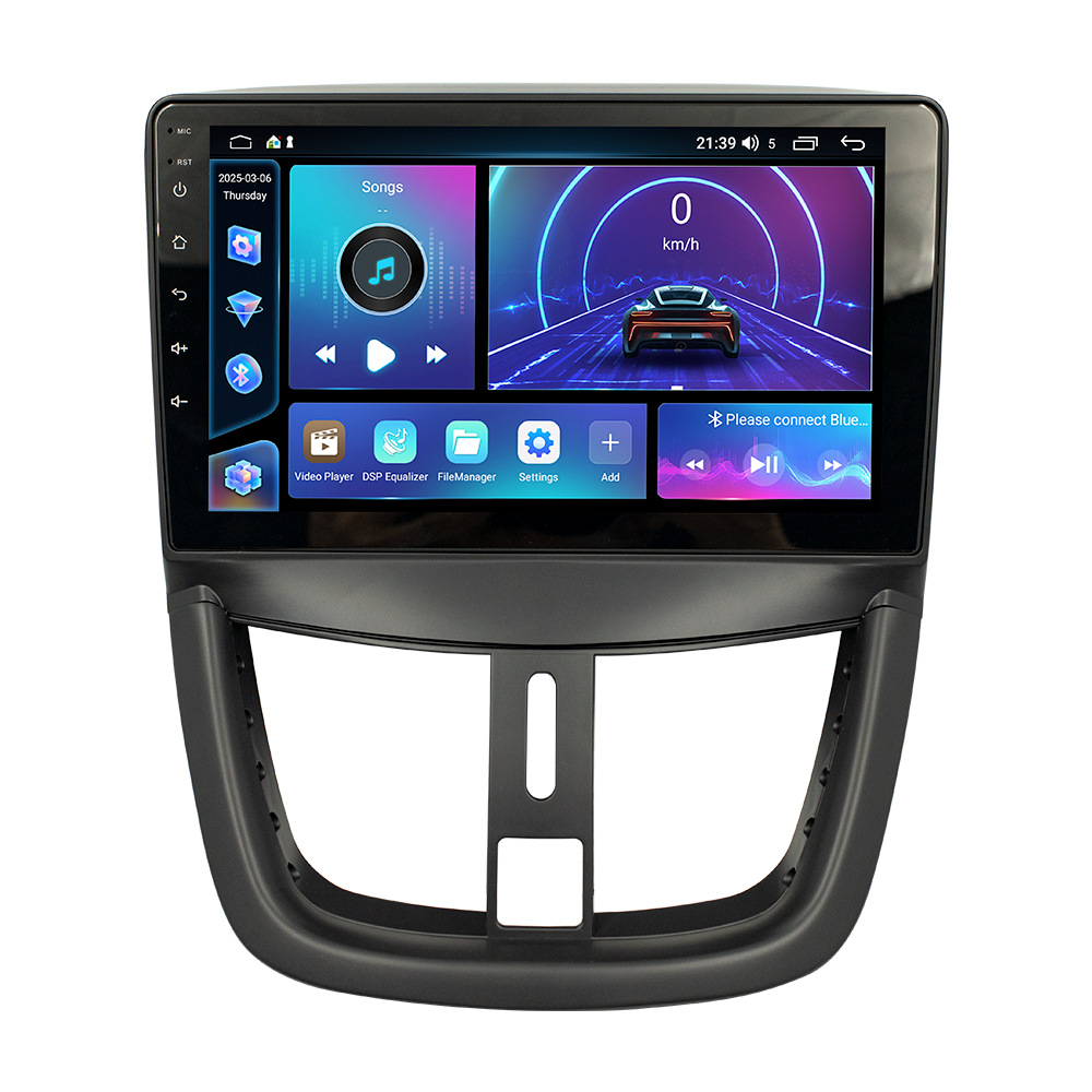 Aplicable a 06 - 15 Peugeot 207 Android navegación integrada Fang Yitong cuatro núcleos / ocho núcleos motor de vehículo