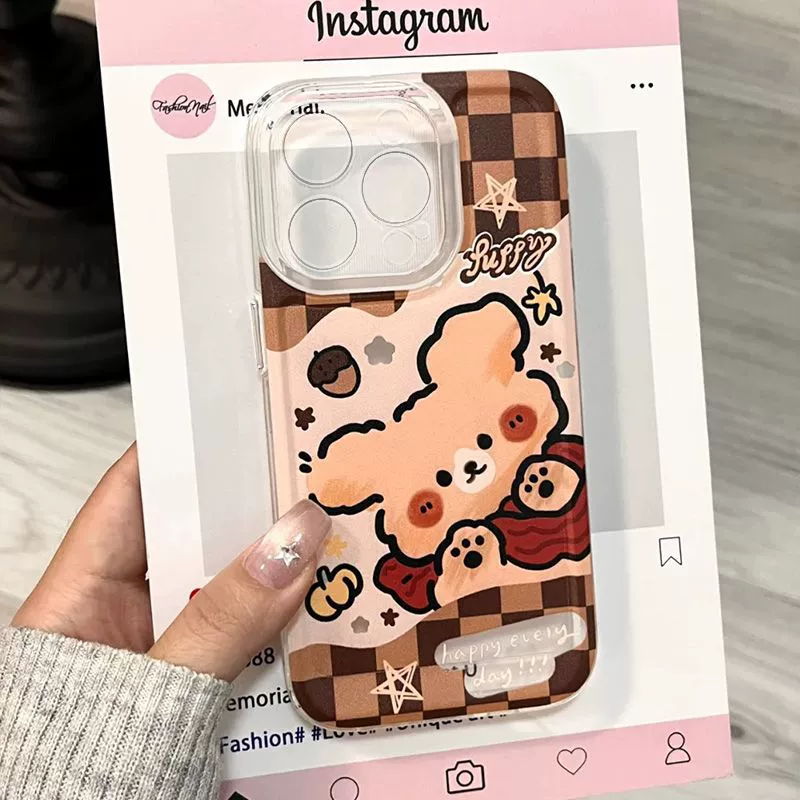 Чехол для телефона Pro с космическим мультяшным принтом, совместим с Apple, 16 Pro Max