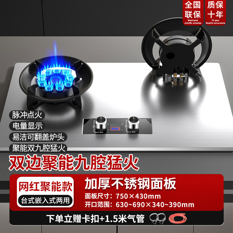 넷 레드 750 은 더블 10 캐비티 마술 접시 난로를 뒤집을 수 있습니다-파워 팁-스테인레스 스틸