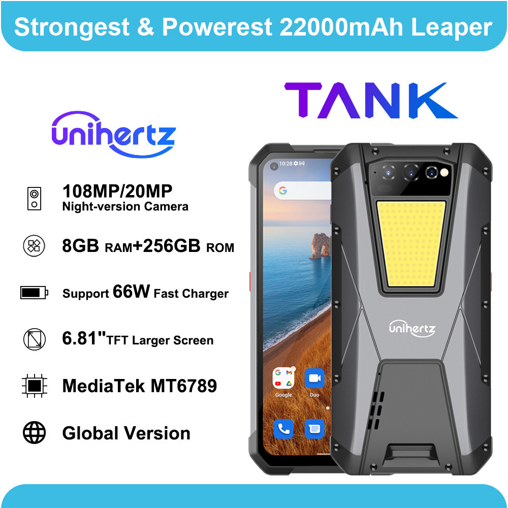 Unihertz Tank 6.81inch Black 8+256g Rugged Smartphone