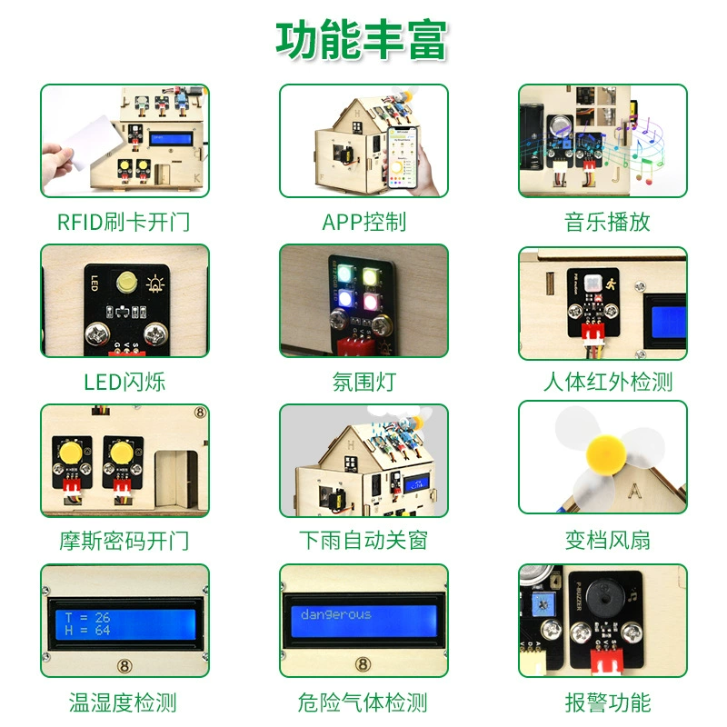 Модуль ESP32 Internet of Things, учебный набор для умного дома, графическое программирование на Python, mixly