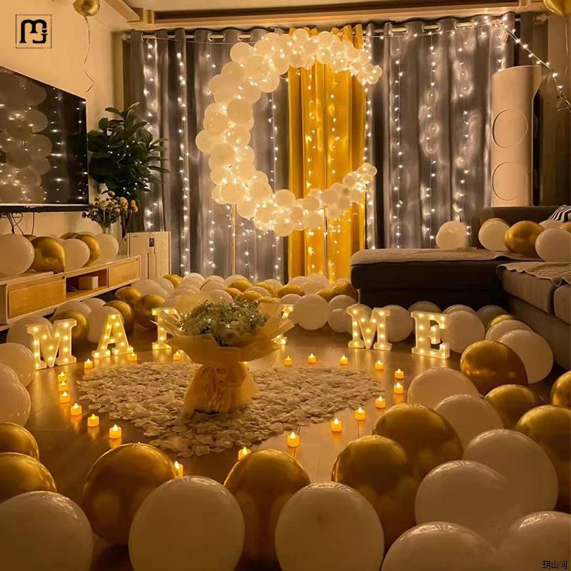Proposal Indoor Layout Creative Supplies Surprise Scene Balloon Scene Romantic Expression Outdoor Indoor Room