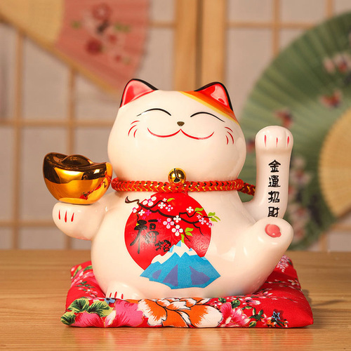 Lucky Cat Large Ornament Shop Opening Electric Shaker Large Japanese Ceramic Creative Gift Cashier Ornament