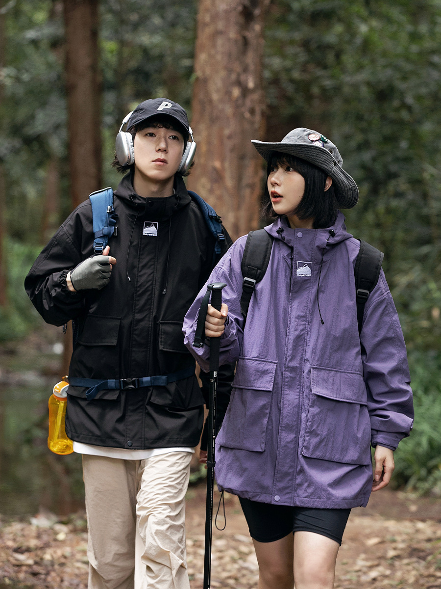 Chaqueta con capucha de montaña para hombre primavera y otoño nueva marca de moda montañismo al aire libre chaqueta casual chaqueta de trabajo impermeable