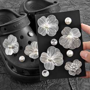 ����Ů����m��crocs녶�Ь��DIY���黨�仨�@Ь�b����