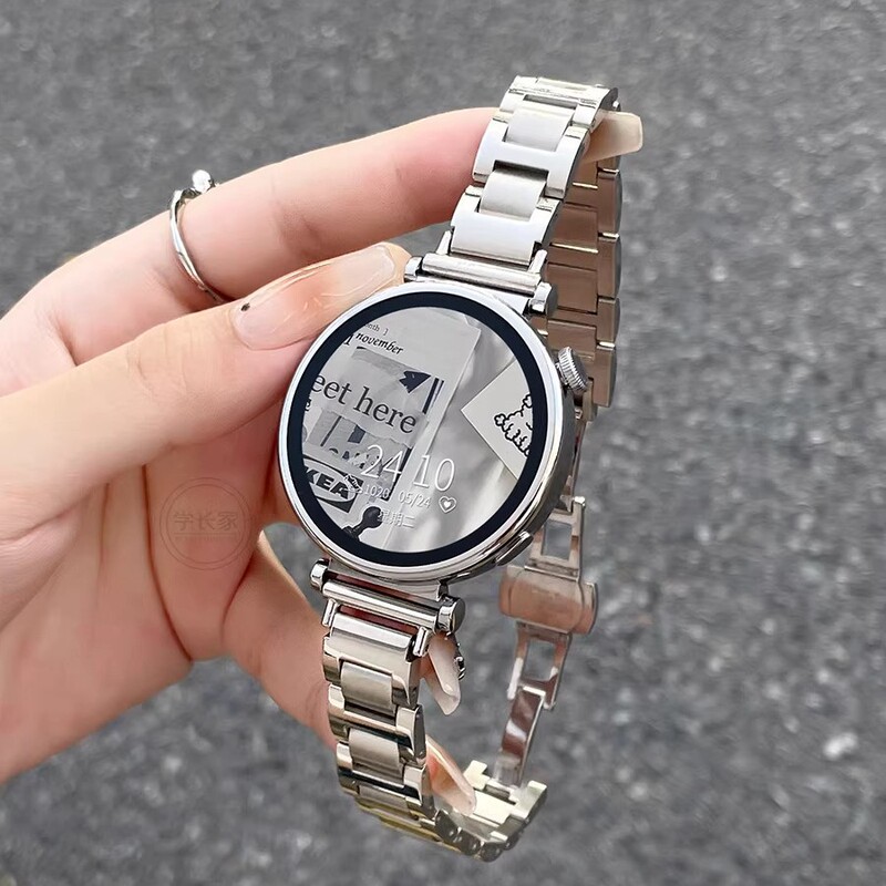 Suitable for Huawei Gt6 Metal Watch Strap Blue Balloon Gt5 Watch Strap Summer High-End Style Female Gt4 New Watch5/4