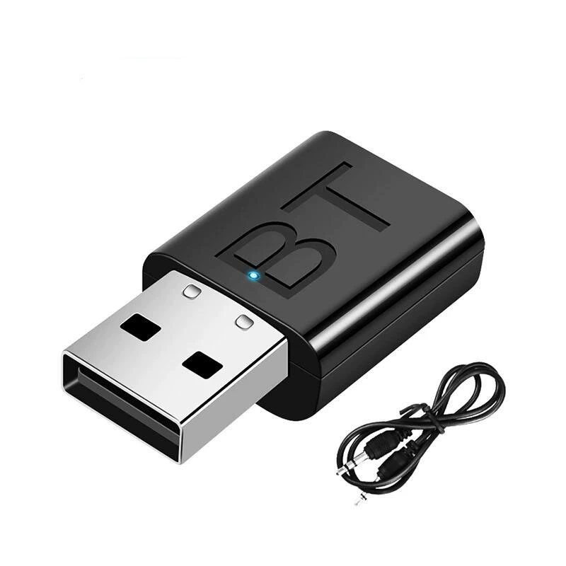 Автомобильный Bluetooth-приемник: Bluetooth-приемник и передатчик 2-в-1, динамик для звонков с функцией громкой связи, мгновенно превращается в беспроводной.