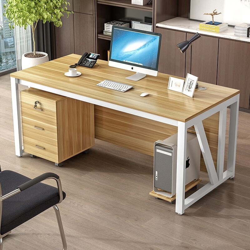Office Desk, Staff Workstation, Simple Staff Desk, Single-Person Office Desk, Home Desk, Modern Writing Desk, Simple Computer Desk