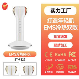 Beauty Instrument for Facial Lifting, Facial Massager, Customized Rf Hot and Cold Introduction Device for Wrinkle Removal, Eye Massage, Anti-Aging