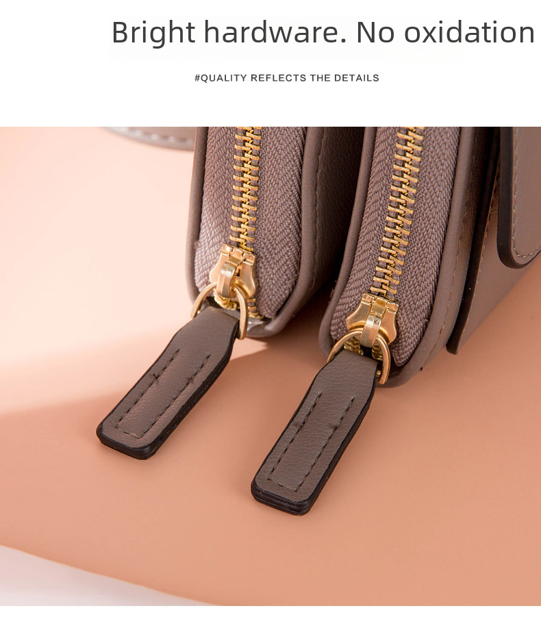 Nei Moud Portemonnaie Damen Koreanesch Stil Multi-Kaart Handtasche Grouss Kapazitéit Casual Schëllertasche Handytasche Grousshandel_voghion.com