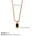 XL886BKG Black Zirconia Necklace