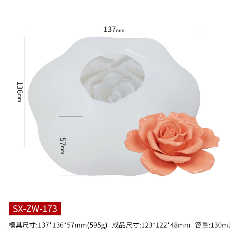 三信花卉香薫ろうそくシリカゲル金型diy花びら拡香石手作り石けん石膏樹脂ろうそく砥石|undefined