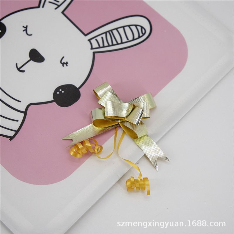 Año nuevo cumpleaños boda Día de Año Nuevo regalo de Navidad caja de regalo mano tire flor cinta boda coche decoración mariposa flor nudo