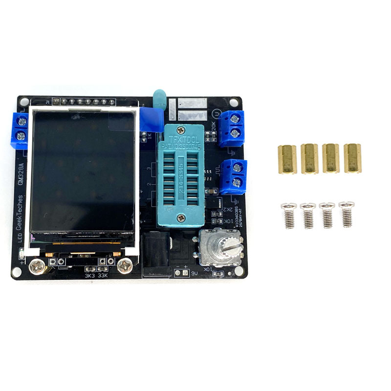 GM328A 晶体管测试仪 测频仪 PWM 方波 LCR表 电压表 全彩屏图形