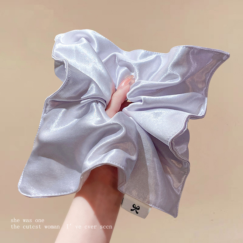 퍼플[새틴 스퀘어 머리끈]