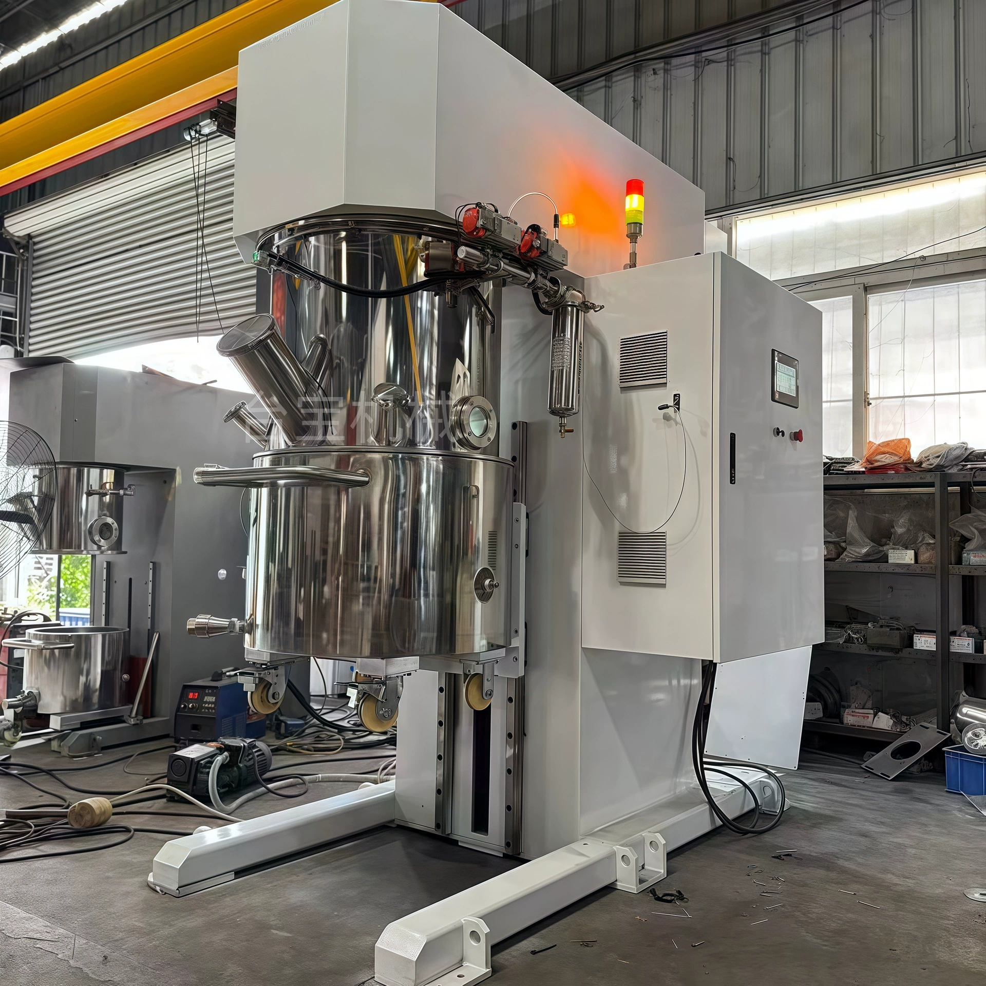 Двухшнековый планетарный миксер из нержавеющей стали, электрический миксер с литиевой батареей, вакуумный миксер для смешивания суспензий