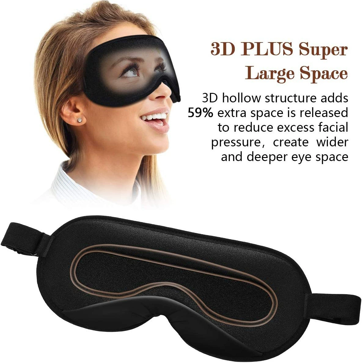 Breathable three dimensional sleep mask, Amazon, 3D, eyes protection, direct factory sales